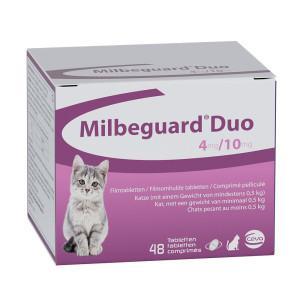Milbeguard (Milbactor) Duo ontworming kat/kitten (0,5 - 2 kg) 48 tabletten