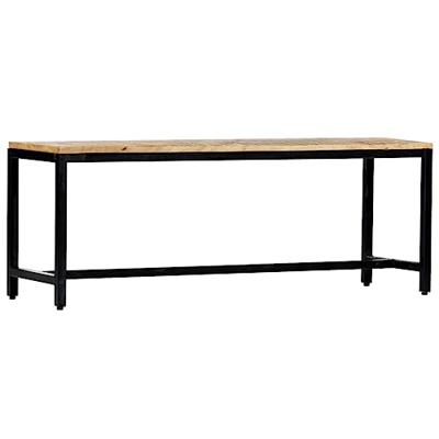 Eetbank 120 cm massief ruw mangohout Eetbank 120 cm massief ruw mangohout