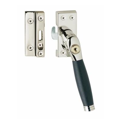 Intersteel Raamsluiting rechts Ton 222 SKG1 afsluitbaar - nikkel glans/ebbenhout Intersteel Raamsluiting rechts Ton 222 SKG1 afsluitbaar - nikkel glans/ebbenhout