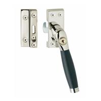 Intersteel Raamsluiting rechts Ton 222 SKG1 afsluitbaar - nikkel glans/ebbenhout - thumbnail