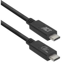 ACT AC7401 Gecertificeerde USB-C Kabel | 3.2 Gen1 | Aansluitkabel | C male - C male | 5Gbps | 1 meter - thumbnail