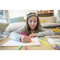 Selecta Neon gel krijtjes, 5st. - thumbnail