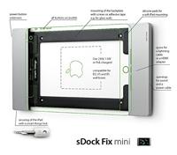 Smart Things s09 b iPad muurhouder Zwart Geschikt voor Apple model: iPad mini 4, iPad mini (5e generatie) - thumbnail