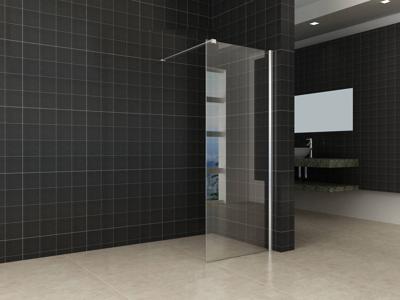 Saqu Splash inloopdouche met chroom muurprofiel 70x200cm Nanoglas Saqu Splash inloopdouche met chroom muurprofiel 70x200cm Nanoglas
