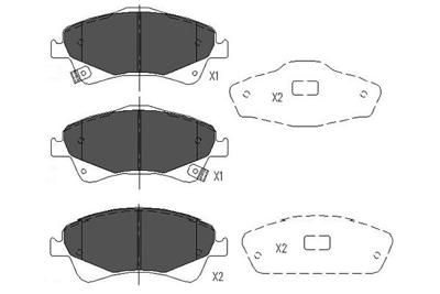 Remblokken set KBP9103