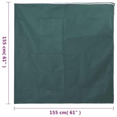 VidaXL Plantenhoezen met ritssluiting 2 st 70 g/m² 1,55x1,55 m