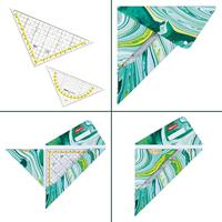 Aristo AR-18102B 3in1 Geocoverset Geocover/Geodriehoek/Tekendriehoek Mystic Green - thumbnail