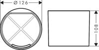Tandenborstelhouder HansGrohe WallStoris Mat Zwart - thumbnail