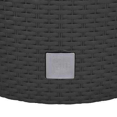 Plantenbak uitneembare bak rattan-look 15/15,3 L PP antraciet - thumbnail