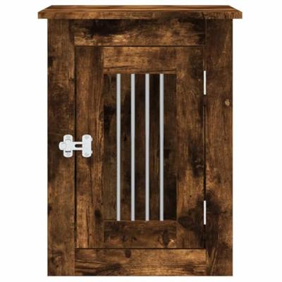 VidaXL Hondenbench 45x62x59 cm bewerkt hout gerookt eikenkleurig