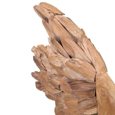 VidaXL Vissenbeeld 40x12x57 cm teakhout