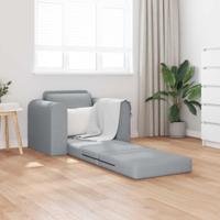 Vouwsofa Bed Lichtgrijs 98 x 71 x 83 cm Stof - thumbnail