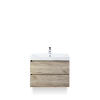 Maxx XL Badmeubelset 80 cm - Craft Oak - Wastafel Just 1 kraangat - thumbnail