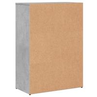 Dressoir 60x30x84 cm bewerkt hout betongrijs - thumbnail