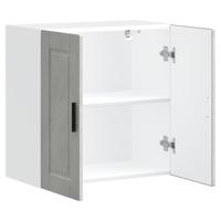 Keukenwandkast Porto bewerkt hout betongrijs - thumbnail