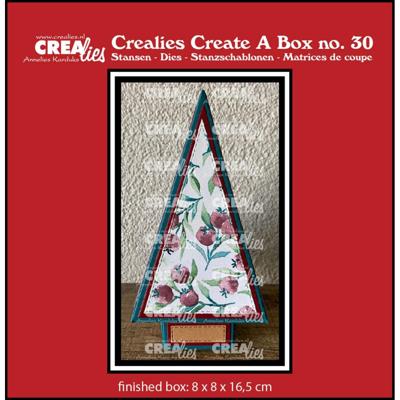 Crealies • create a box kerstboom doosje