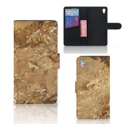 Sony Xperia Z3 | Bookcase | Marmer Creme Sony Xperia Z3 | Bookcase | Marmer Creme