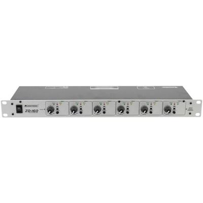 Omnitronic ZD-160 19 inch mengpaneel Aantal kanalen:6 Omnitronic ZD-160 19 inch mengpaneel Aantal kanalen:6