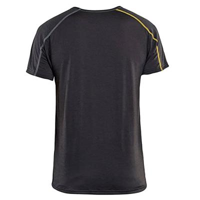 Blåkläder Merino Xlight Onderhemd Korte mouw 479817349835 | Donkergrijs/Geel | Maat L - 7330509545447 Blåkläder Merino Xlight Onderhemd Korte mouw 479817349835 | Donkergrijs/Geel | Maat L - 7330509545447