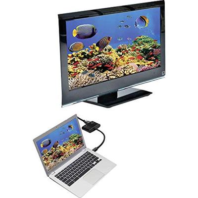 Renkforce RF-4210674 DisplayPort / HDMI / VGA Adapter [1x Mini-DisplayPort stekker - 1x HDMI-bus, VGA-bus] Zwart 15.00 cm