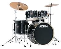 Tama IP52H6W-HBK Imperialstar 5-delige drumkit Hairline Black - thumbnail