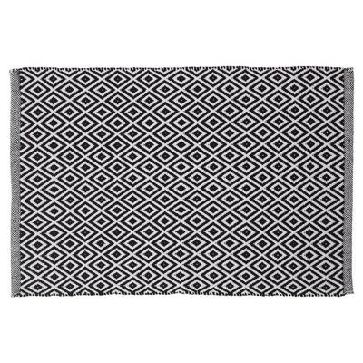 Sealskin trellis badmat 60x9cm katoen zwart