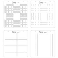 Sizzix • layered stencils tartan 4stuks - thumbnail