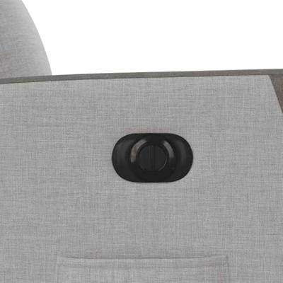 Fauteuil elektrisch verstelbaar stof wolk grijs