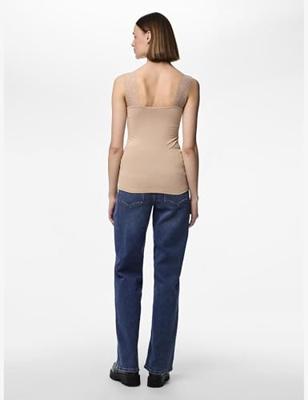 Hemdje met kant - Lace Top - Barbera - Viscose kanten onderhemd - Singlet met brede bandjes - Zwart - Huidskleur - Wit - Lingerie top - thumbnail