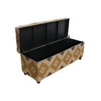 Kist Home ESPRIT Beige Mosterd Katoen 120 x 40 x 45 cm - thumbnail