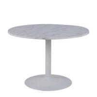 Bendt Ronde Eettafel 'Dara' 110cm, kleur Wit Marmer - thumbnail