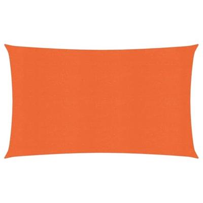 VidaXL Zonnezeil 160 g/m² rechthoekig 4x7 m hdpe oranje