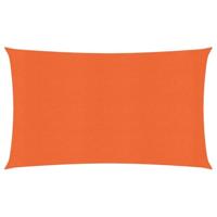 VidaXL Zonnezeil 160 g/m² rechthoekig 4x7 m hdpe oranje - thumbnail