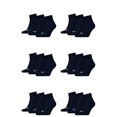 Puma Quartersokken Plain 3-pack Navy-43-46