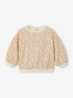 Babysweater met print vanille Babysweater met print vanille