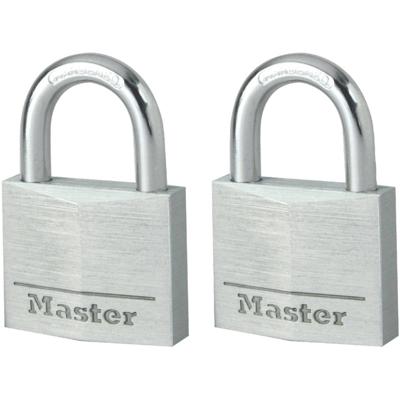 Masterlock 2 x 30mm - 18mm hardened steel shackle, 5mm diam. - double locking - 4 - 9130EURT