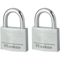 Masterlock 2 x 30mm - 18mm hardened steel shackle, 5mm diam. - double locking - 4 - 9130EURT - thumbnail