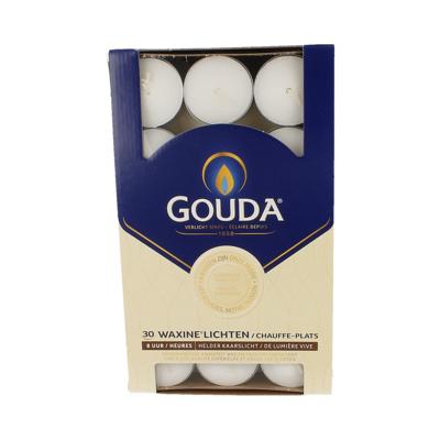 Gouda Waxinelicht 8 uur wit 30 Stuks