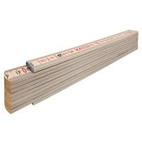 Stabila Duimstok, 407N transprant Hout 2m - 14348 - thumbnail