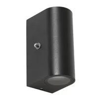 Steinhauer Buitenlamp Logan rond incl. LED dag nacht sensor zwart - thumbnail