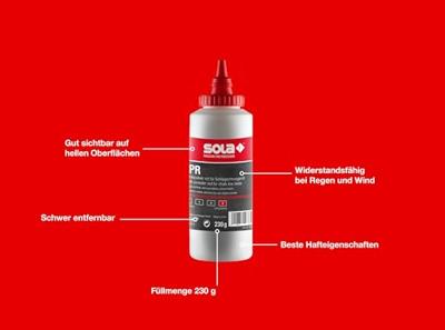 SOLA Slaglijnpoeder rood CPR230 230gr. - 66152101