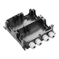 Weidmüller 1121990000 BG GH 10P 4XVG PT6 Onderzijde behuizing Zwart 10 stuk(s) - thumbnail