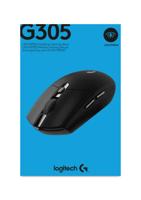 Logitech G305 Lightspeed Draadloze Gaming Muis, HERO sensor, 12.000DPI, lichtgewicht, 6 Programmeerbare Knoppen, batterijduur 250 uur, on-board geheugen, PC/Mac - Zwart - thumbnail