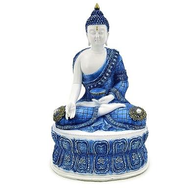 Wit & Blauw Thaise Boeddha Lotus