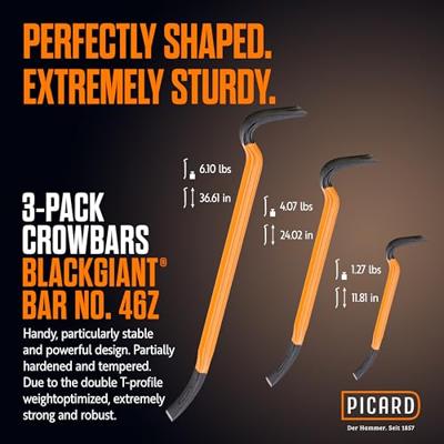 Picard 0004690-999 Nagelijzer BlackGiant ® Bar, set
