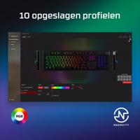 HyperX Alloy Rise - Hot-Swappable Mechanisch Gaming-toetsenbord, PC, Omgevingslichtsensor, Pakking gemonteerd, Lineaire Schakelaars - thumbnail