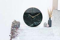 NeXtime NE-8189ZW Wandklok Marble Ø 40 Cm Zwart - thumbnail