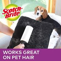 Scotch Brite pluizenkleefroller navulling, extra klevend voor dierenhaar, 48 vellen - thumbnail