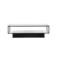 Nohr Salontafel 'Sheema' Glas, 130 x 60cm, kleur Zwart - thumbnail