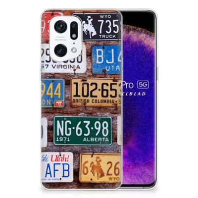 OPPO Find X5 Pro | Siliconen hoesje | met foto Kentekenplaten OPPO Find X5 Pro | Siliconen hoesje | met foto Kentekenplaten